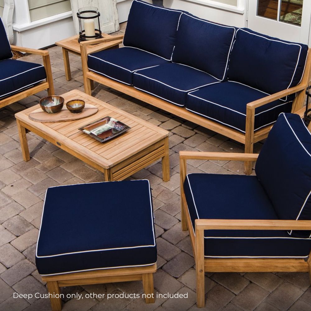 Royal Teak Collection 24x24-Inch Sunbrella Deep Seating Cushions