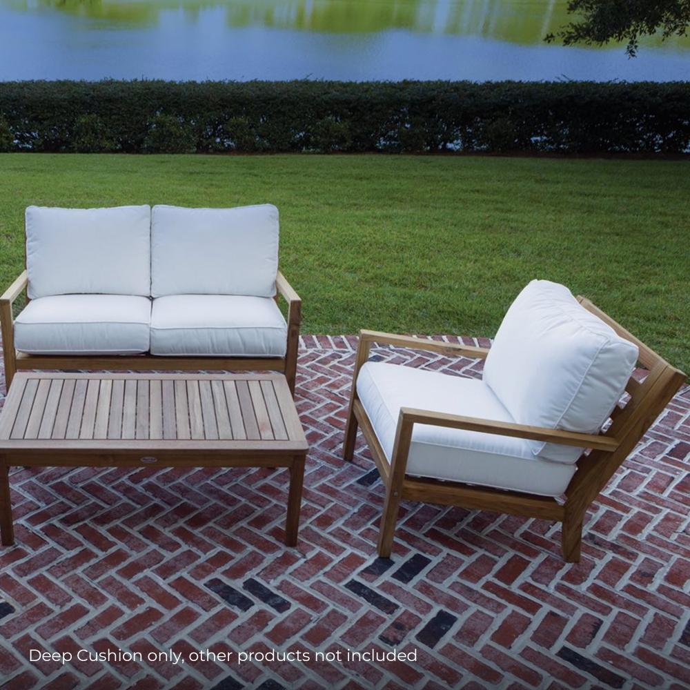 Royal Teak Collection 24x24-Inch Sunbrella Deep Seating Cushions