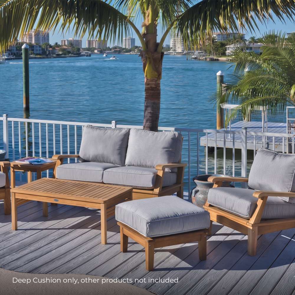 Royal Teak Collection 24x24-Inch Sunbrella Deep Seating Cushions