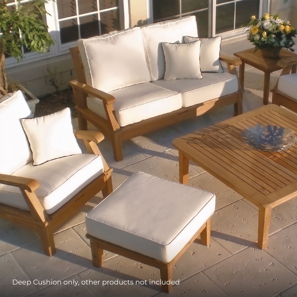 Royal Teak Collection 24x24-Inch Sunbrella Deep Seating Cushions