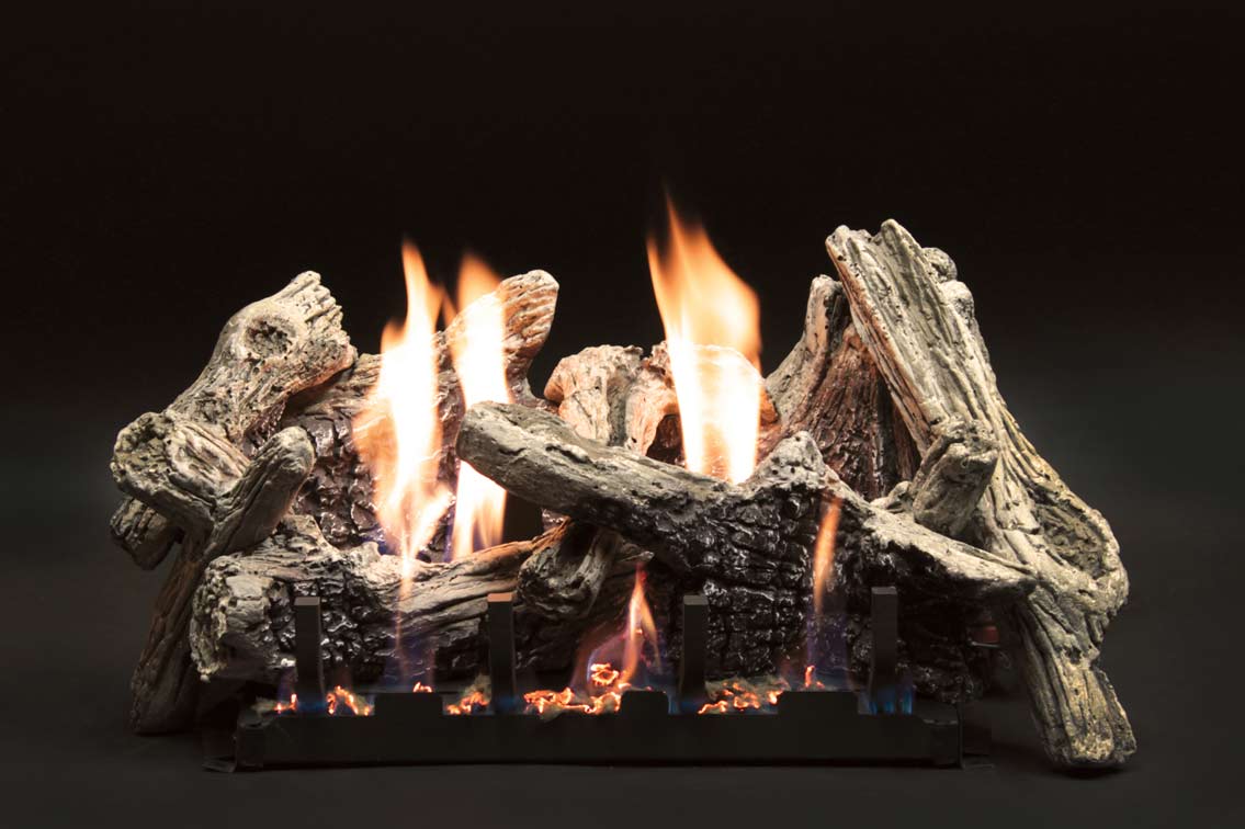 White Mountain Hearth LSxxCD Burncrete Driftwood Gas Logs Only