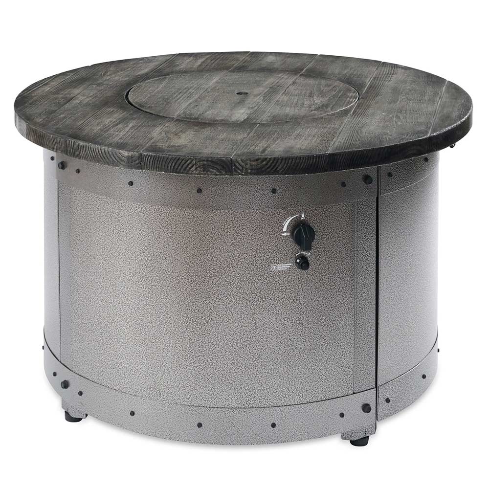 The Outdoor GreatRoom Company ED-20 Edison Round Gas Fire Pit Table, 39.5-Inches