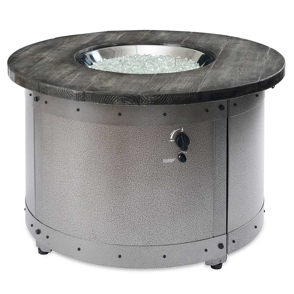 The Outdoor GreatRoom Company ED-20 Edison Round Gas Fire Pit Table, 39.5-Inches