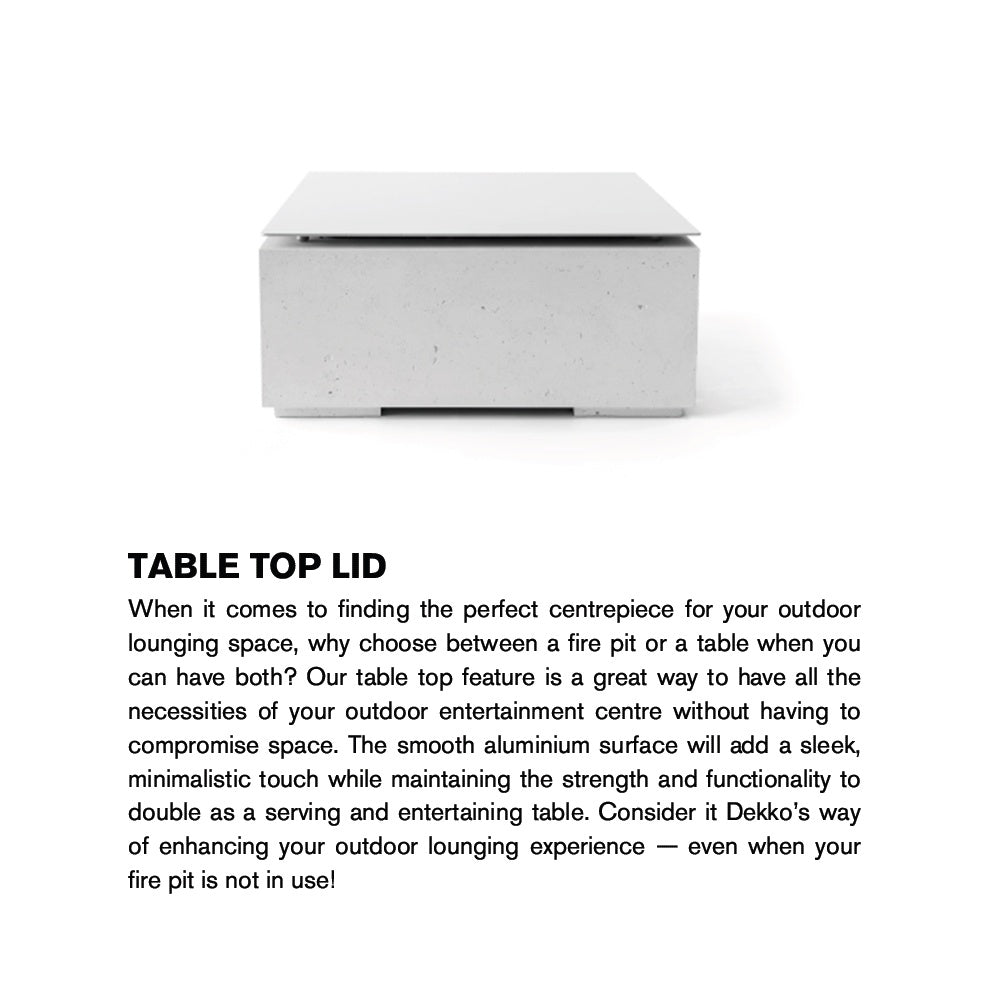HPC Fire Aluminum Tabletop Lid for Element Fire Bowl