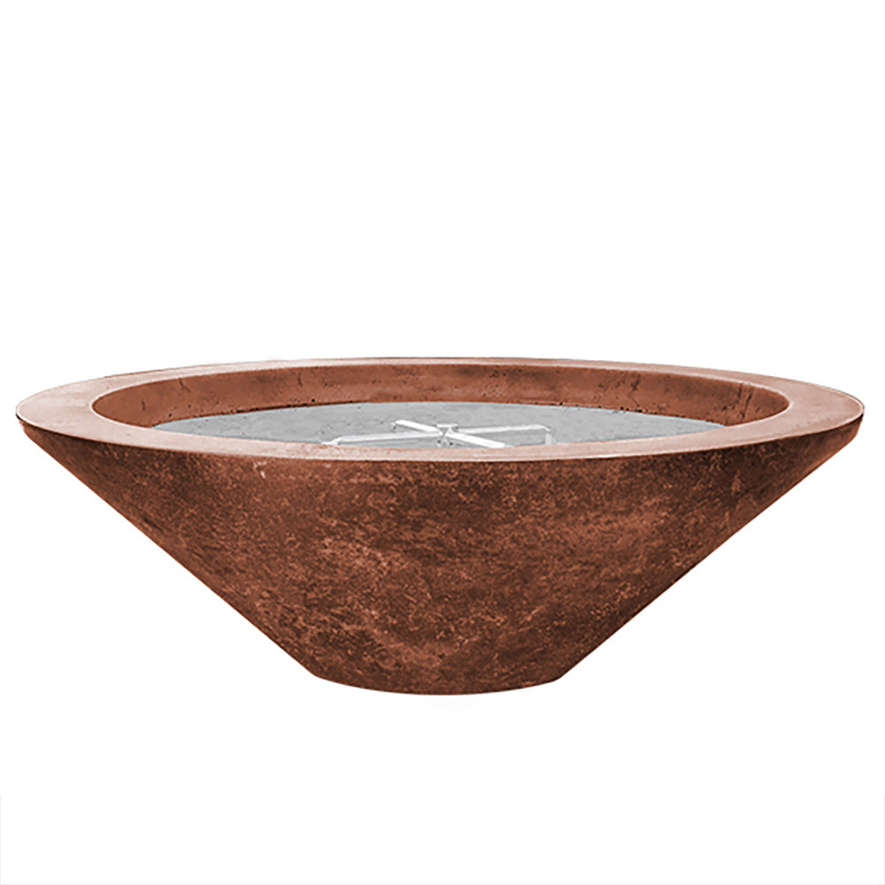 Prism Hardscapes Embarcadero Pedestal Concrete Gas Fire Pit, 31-Inch