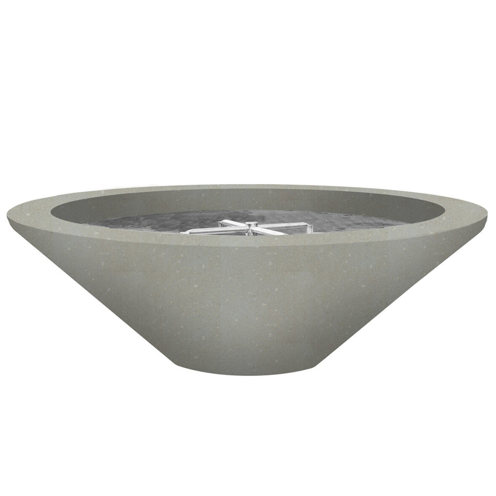 Prism Hardscapes Embarcadero Concrete Gas Fire Pit, 48-Inch