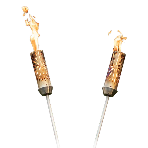 stainless steel gas torches on a white background
