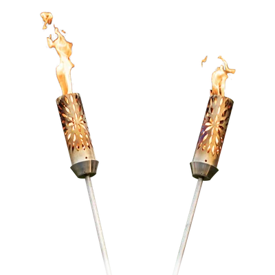 stainless steel gas torches on a white background