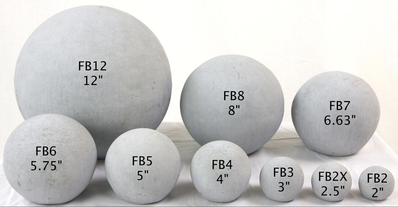 Rasmussen MFB-27-2 Massive Smooth FireBalls for 27-Inch Linear Burner, 8-Inch Diameter