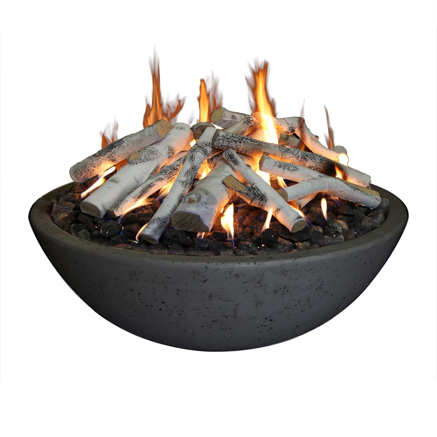 Grand Canyon FB4816FR Concrete Fire Bowl 48x16-Inch with Ring Burner