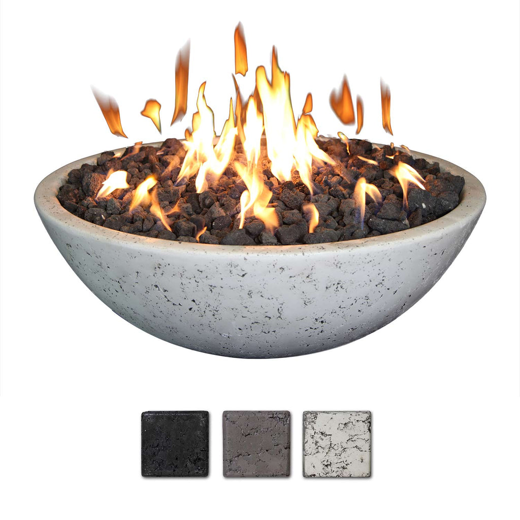 Grand Canyon FB3913FR Concrete Fire Bowl 39x13-Inch with Ring Burner