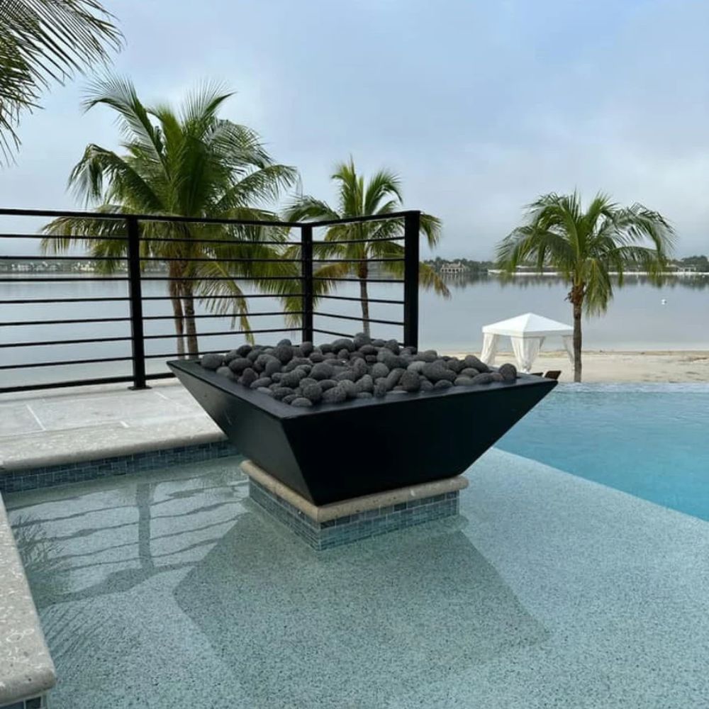 Grand Effects Corinthian Concrete Gas Fire Bowl