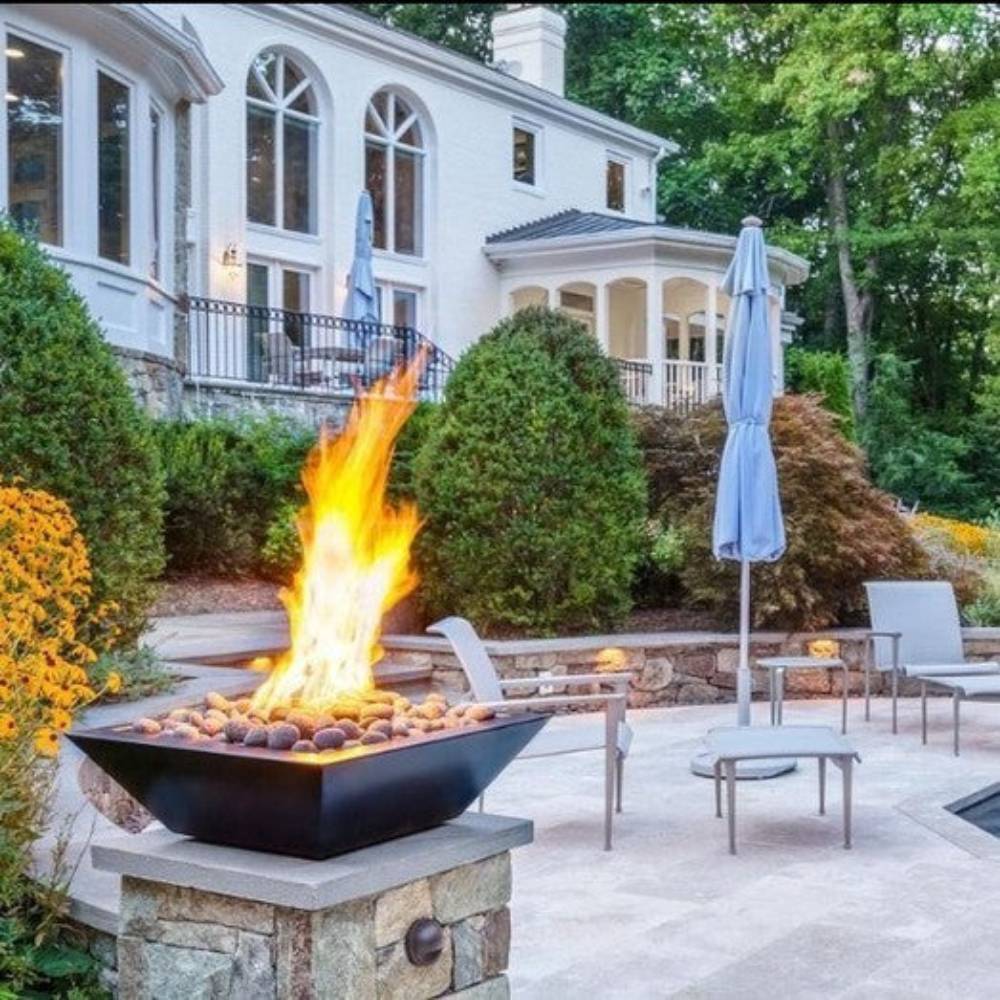 Grand Effects Corinthian Concrete Gas Fire Bowl