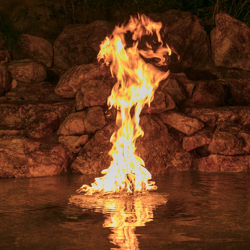 Fire by Design APLRWV30 Legacy Square 30-Inch GFRC Fire on Water Vase
