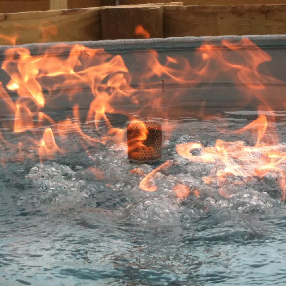 Fire by Design APLSQWB30 Legacy Square 30-Inch GFRC Fire on Water Bowl