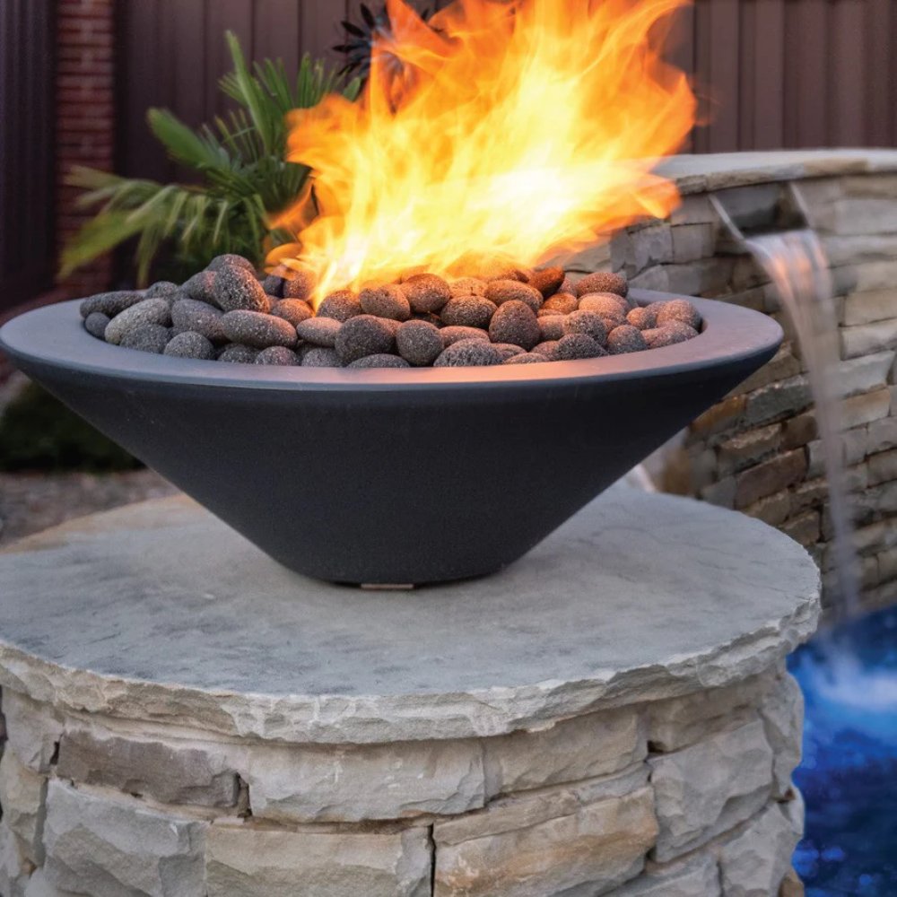 Grand Effects Essex Concrete Gas Fire Bowl