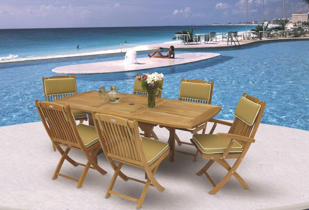 Royal Teak Collection FER Rectangular Family Expansion Teak Table