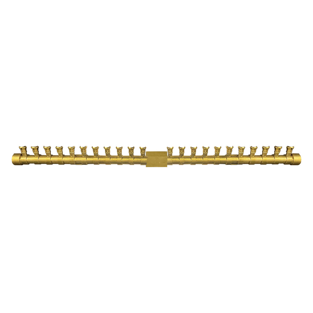 Firegear FG-PSBRT Pro Series Brass T-Shaped Gas Fire Pit Burner