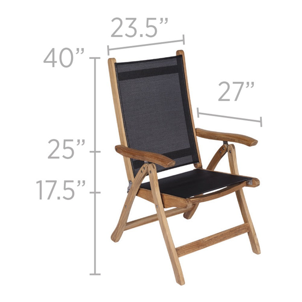 Royal Teak Collection Florida Teak Sling Chair