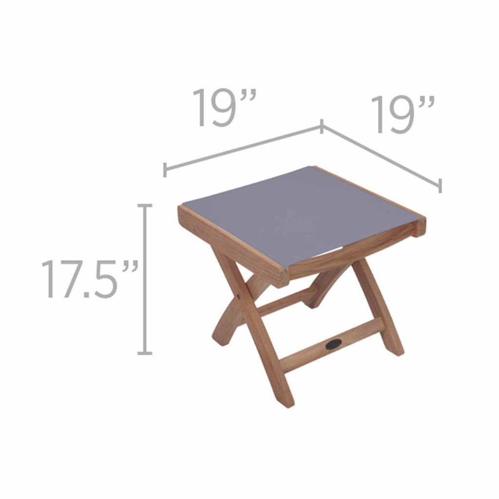 Royal Teak Collection Florida Sling Chair and Footrest