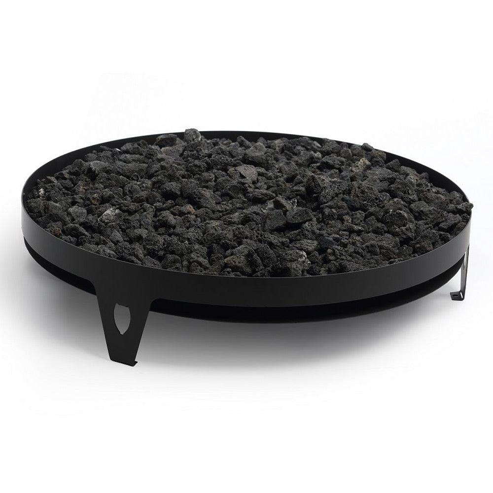 Kingsman FPB30T 30-Inch Round Match Light Gas Fire Bowl with Lava Rock