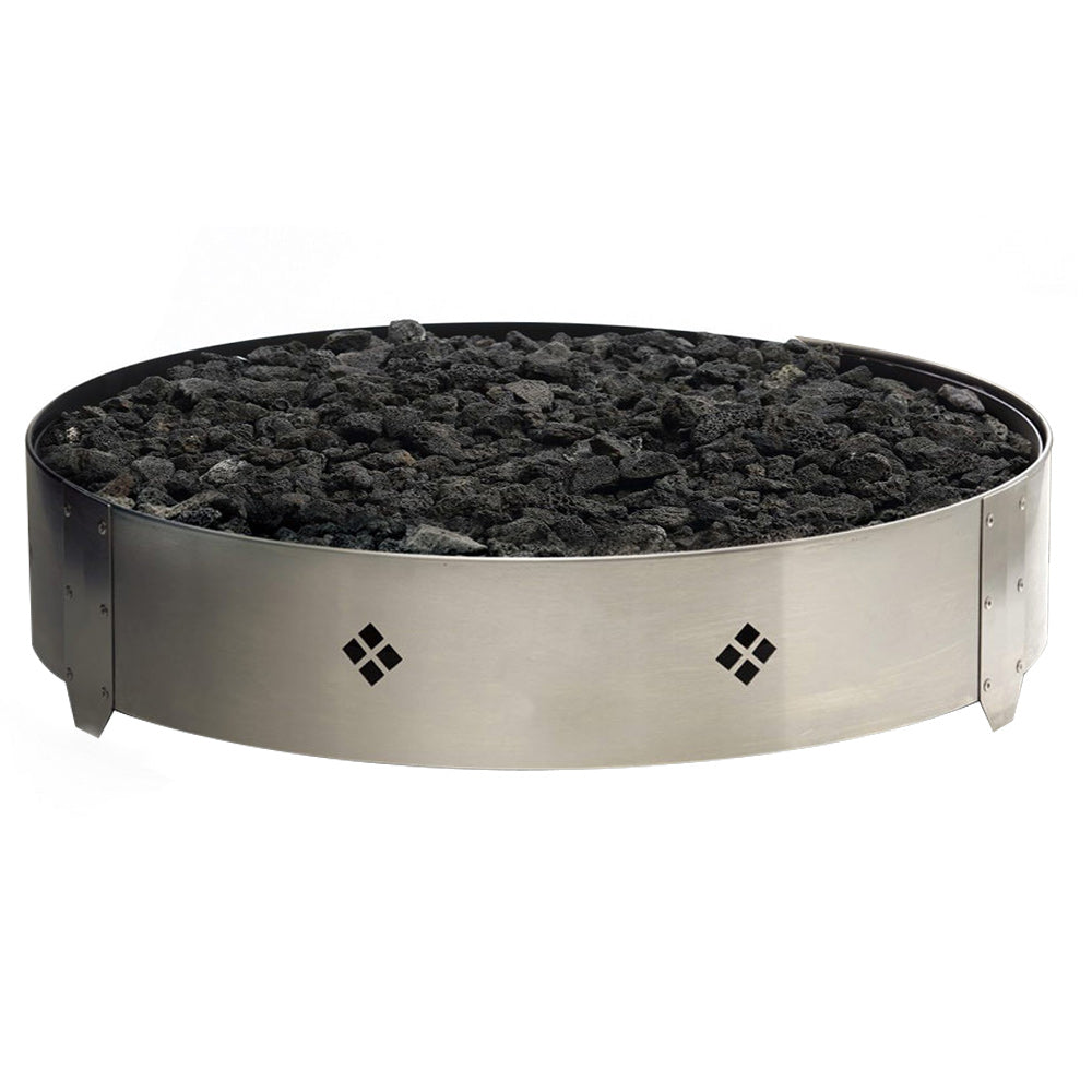 Kingsman FP2085T 20-Inch Round Push Button Spark Ignition Gas Fire Pit Burner Kit