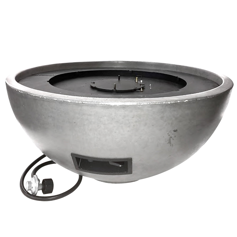 Kingsman FPB30T 30-Inch Round Match Light Gas Fire Bowl with Lava Rock