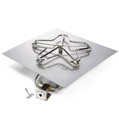 Match light penta fire pit kit on white background
