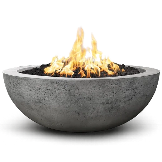 Concrete fire pit product on a white background