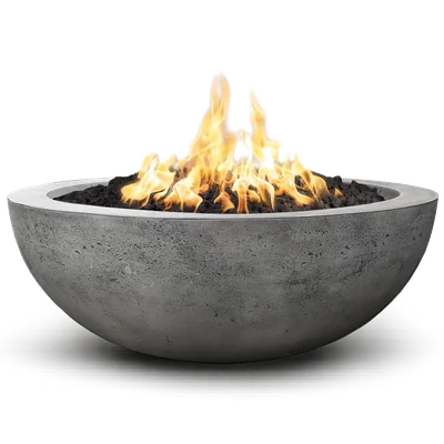 Concrete fire pit product on a white background