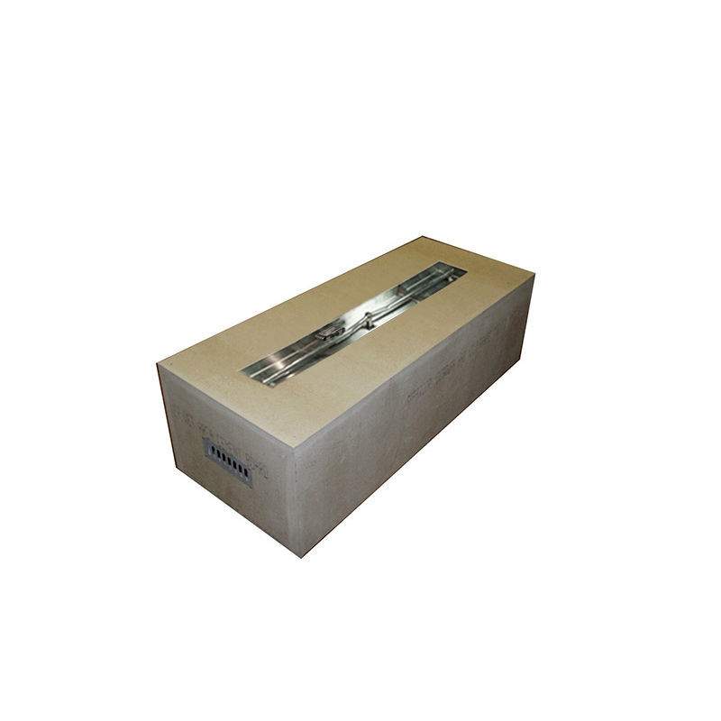 HPC Fire Rectangular 60x24-Inch Unfinished Fire Pit Enclosure for 49x8-Inch Burner Pans