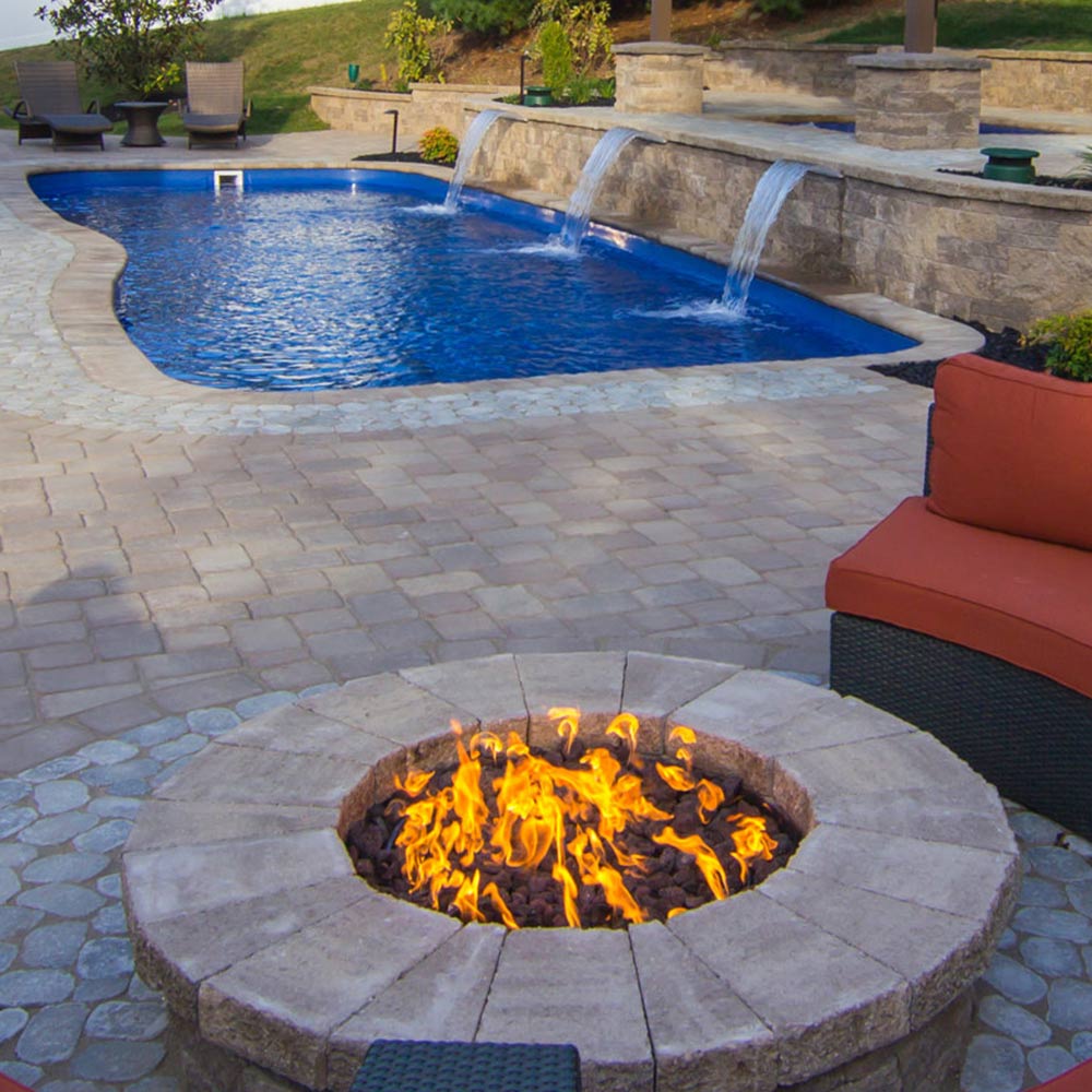 Spotix Round HPC Match Lit Fire Pit Burner Kits