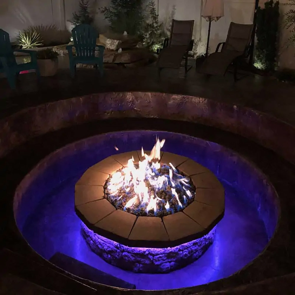 Spotix Round HPC Match Lit Fire Pit Burner Kits