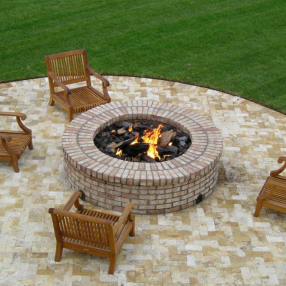 Spotix Round HPC Match Lit Fire Pit Burner Kits