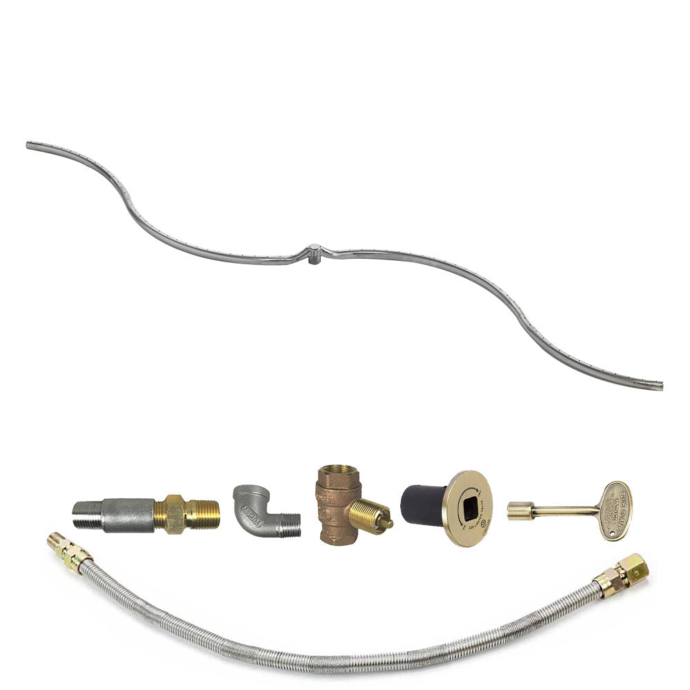 Spotix Rectangle HPC Match Lit Fire Pit S-FIRE Burner Kits
