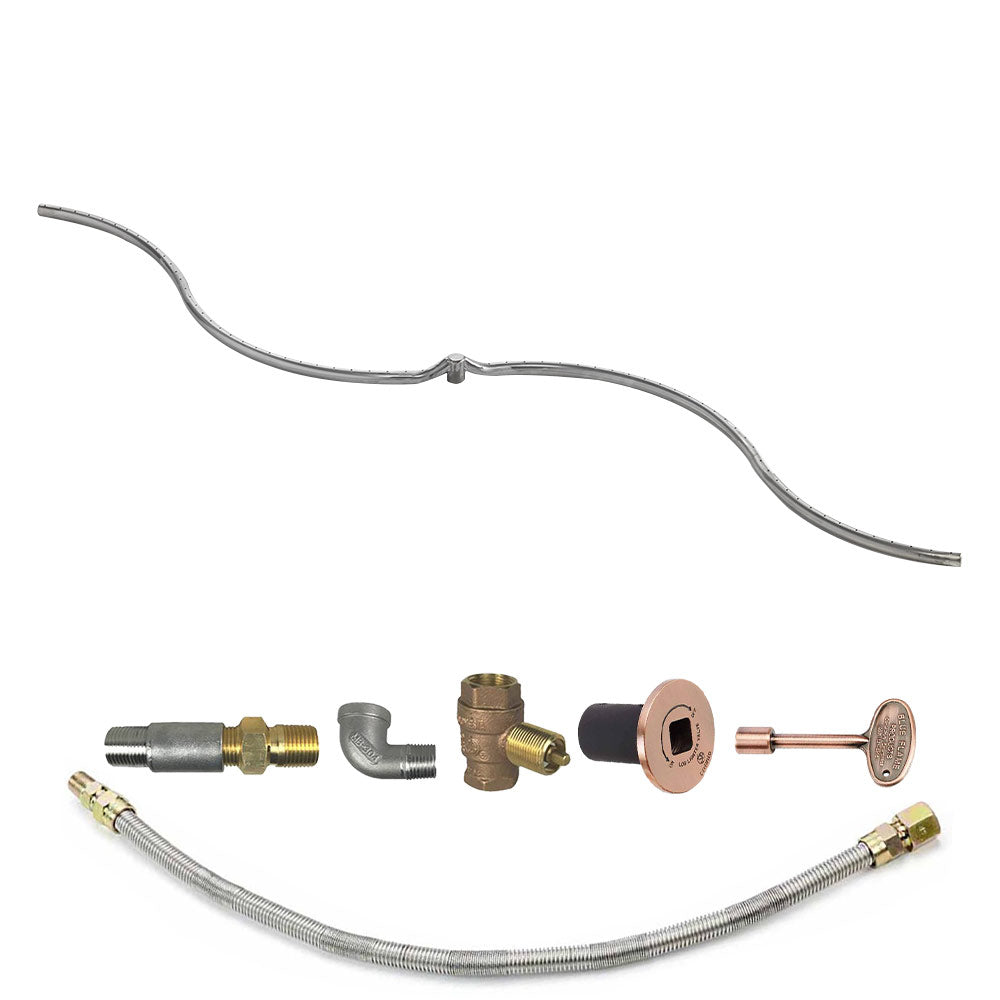 Spotix Rectangle HPC Match Lit Fire Pit S-FIRE Burner Kits