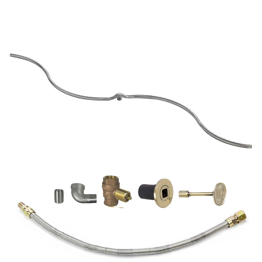 Spotix Rectangle HPC Match Lit Fire Pit S-FIRE Burner Kits
