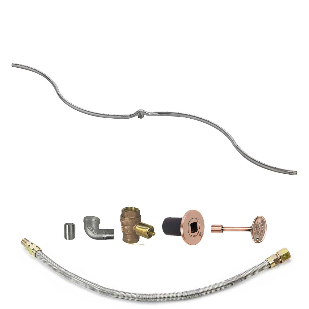 Spotix Rectangle HPC Match Lit Fire Pit S-FIRE Burner Kits