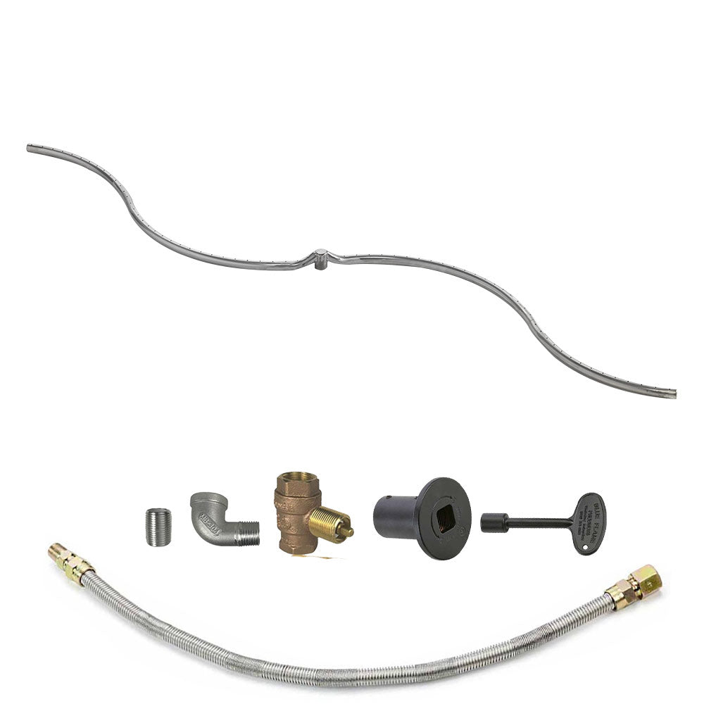 Spotix Rectangle HPC Match Lit Fire Pit S-FIRE Burner Kits