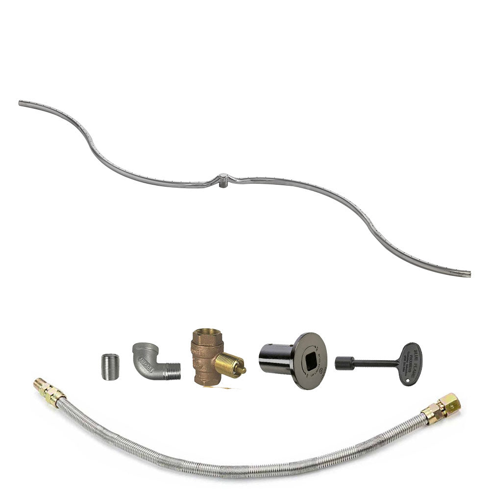 Spotix Rectangle HPC Match Lit Fire Pit S-FIRE Burner Kits