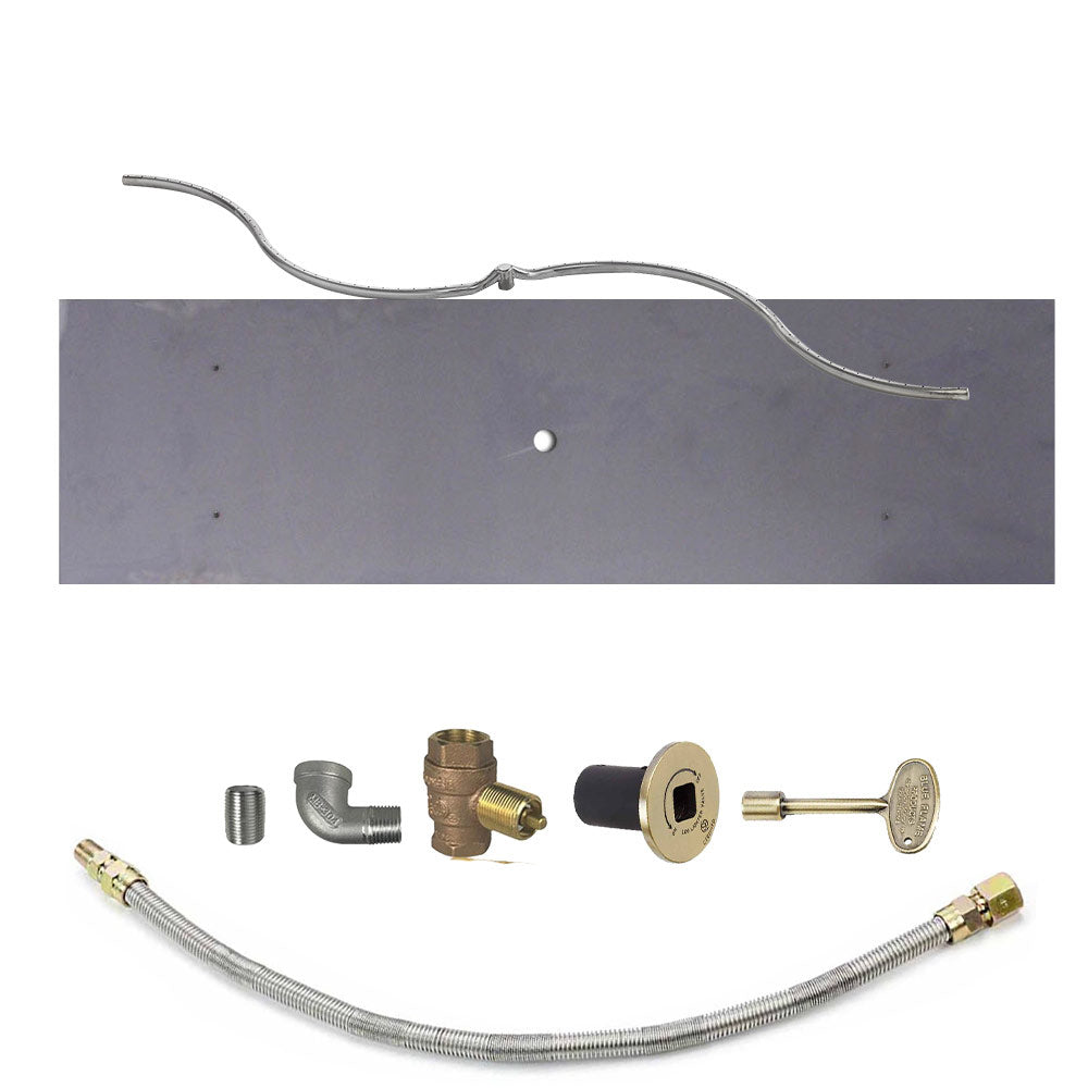 Spotix Rectangle HPC Match Lit Fire Pit S-FIRE Burner Kits