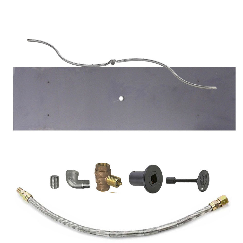 Spotix Rectangle HPC Match Lit Fire Pit S-FIRE Burner Kits