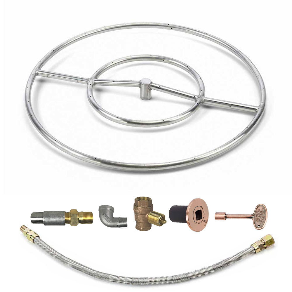 Spotix Round HPC Match Lit Fire Pit Burner Kits