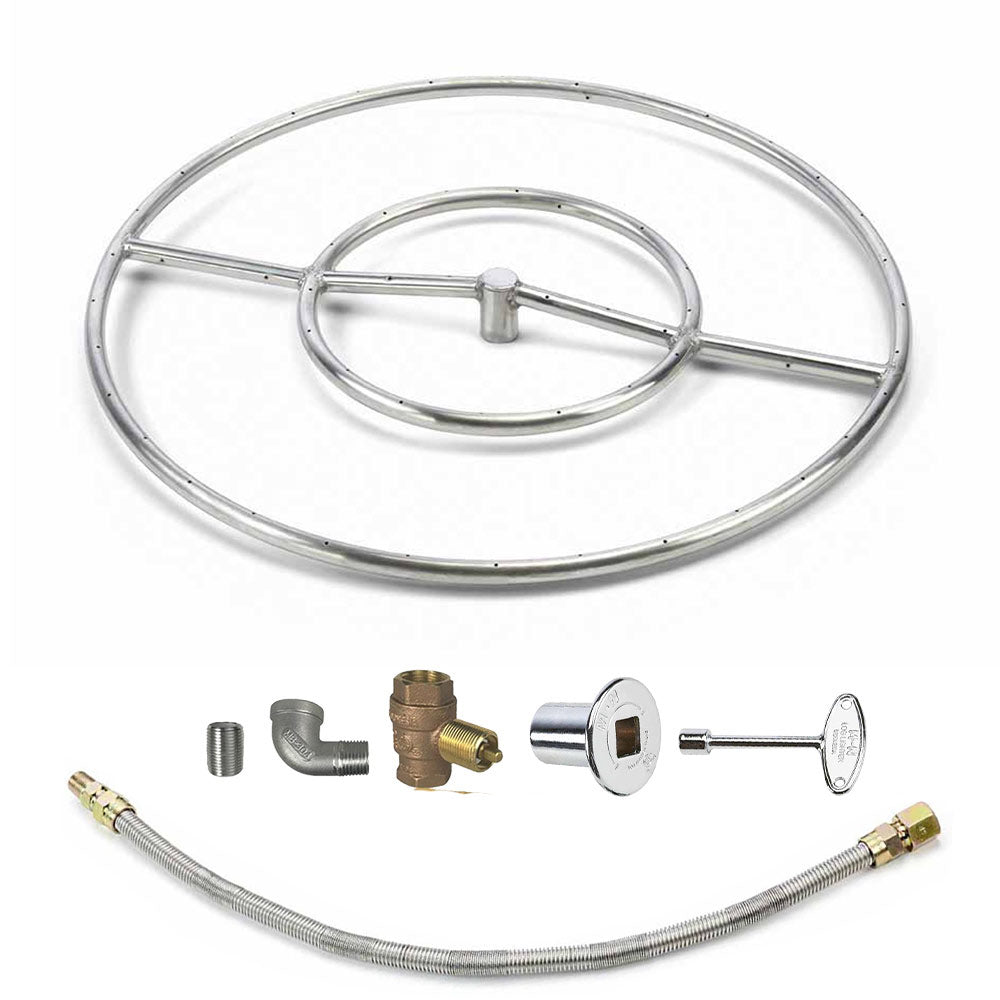 Spotix Round HPC Match Lit Fire Pit Burner Kits