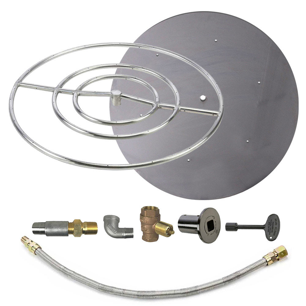Spotix Round HPC Match Lit Fire Pit Burner Kits