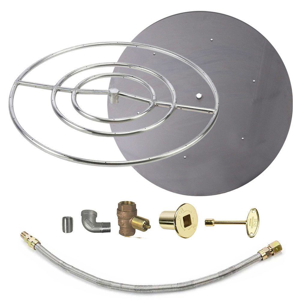 Spotix Round HPC Match Lit Fire Pit Burner Kits
