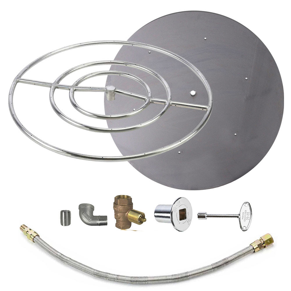 Spotix Round HPC Match Lit Fire Pit Burner Kits