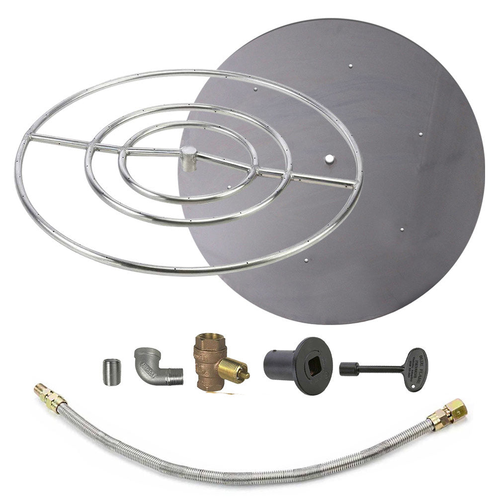 Spotix Round HPC Match Lit Fire Pit Burner Kits