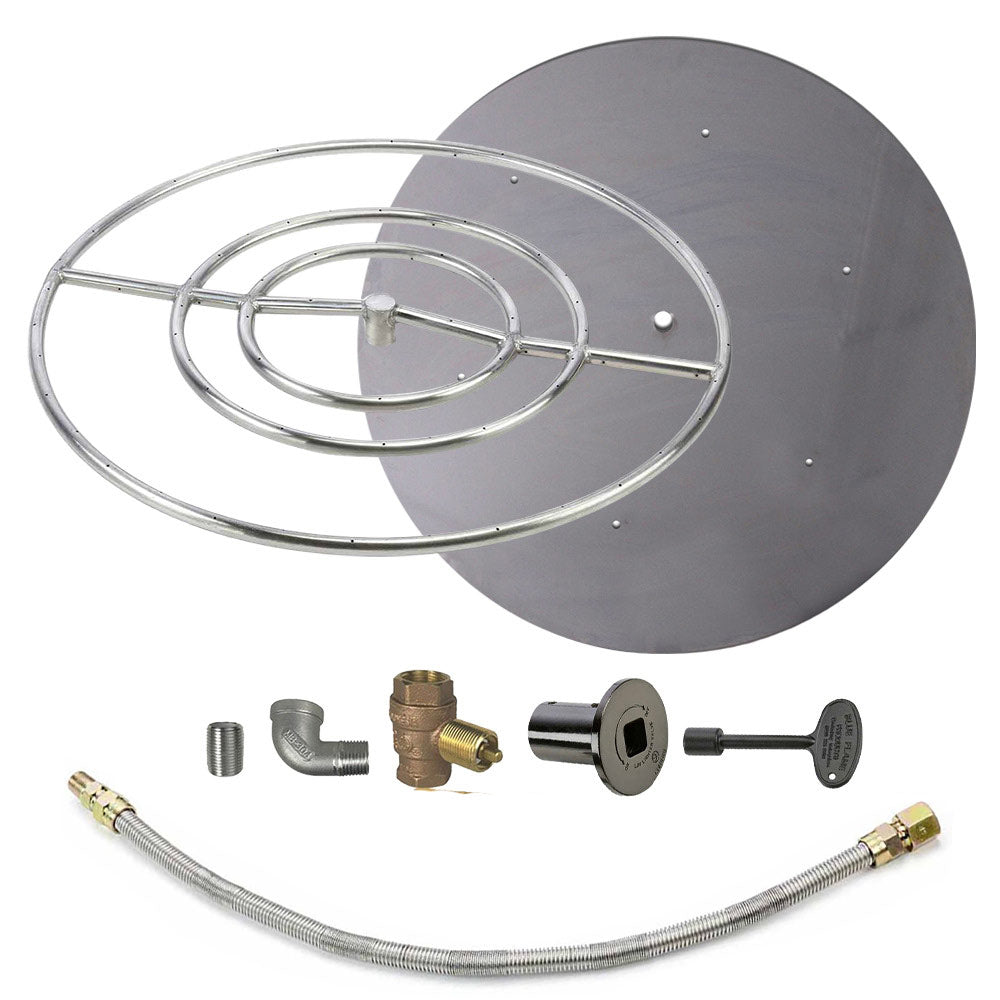 Spotix Round HPC Match Lit Fire Pit Burner Kits