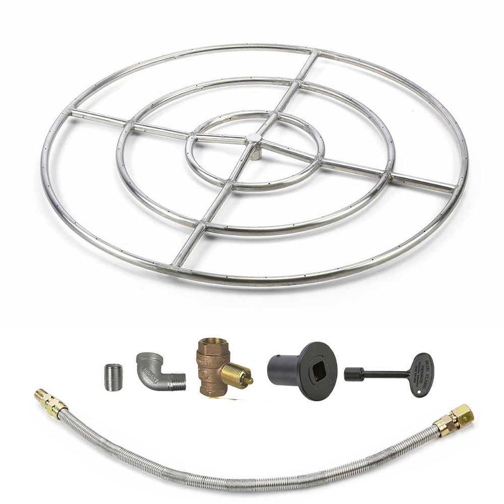 Spotix Round HPC Match Lit Fire Pit Burner Kits